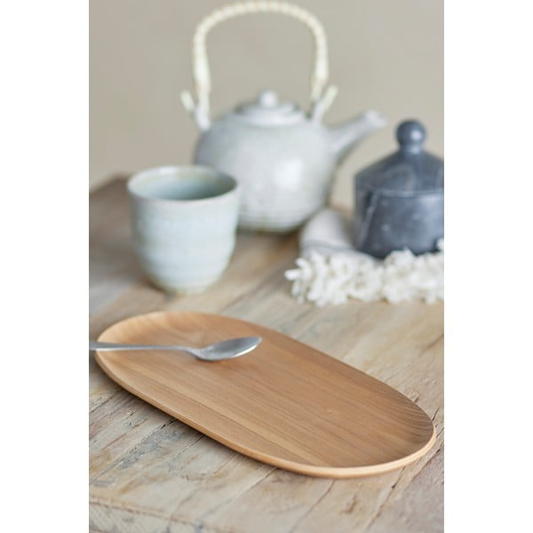 Ozolkoka dekoratīva paplāte 15x31 cm Leyton – Bloomingville-image-1