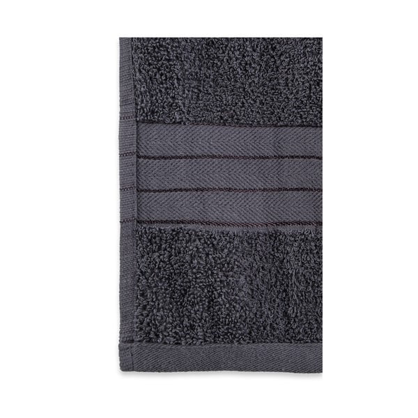 Antracīta pelēki frotē kokvilnas dvieļi (2 gab.) 70x140 cm – Good Morning-image-1