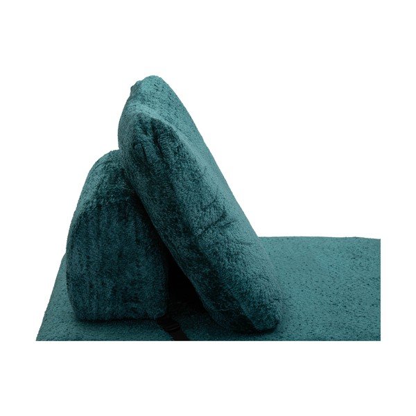 Zilganzaļš izvelkams atpūtas krēsls no buklē auduma Faster – Mauro Ferretti-image-4