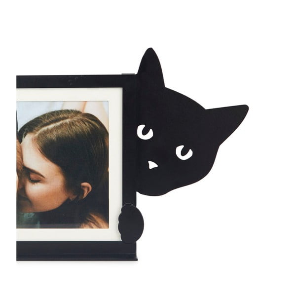 Melns metāla stāvošs foto rāmis 36x16 cm Hidden Cat – Balvi-image-1