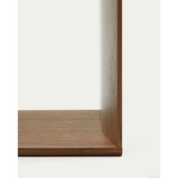 Brūna modulārā plauktu sistēma ar riekstkoka imitāciju (4 gab.) 168x76 cm Litto – Kave Home-image-4