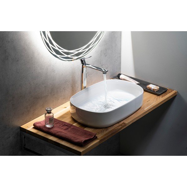 Dabīga toņa ozola masīvkoka vannasistabas letes virsma 120x50 cm Woody – Sapho-image-3