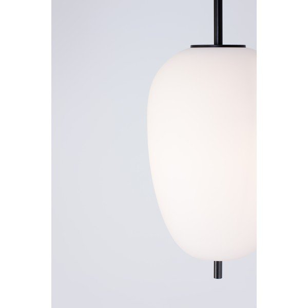 Balta/melna stikla piekaramā lampa ø 27 cm Lato – Nova Luce-image-1