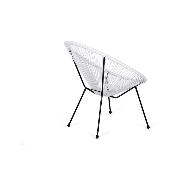 Balts metāla/plastmasas dārza atpūtas krēsls Avocado Comfort – Bonami Selection-image-3