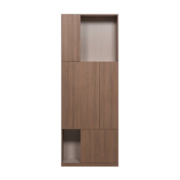 Tumša dabīga toņa modulārais skapis 80x215 cm Build – WOOOD