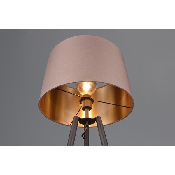 Melna stāvlampa ar plauktu (augstums 152 cm) Colette – Reality-image-3