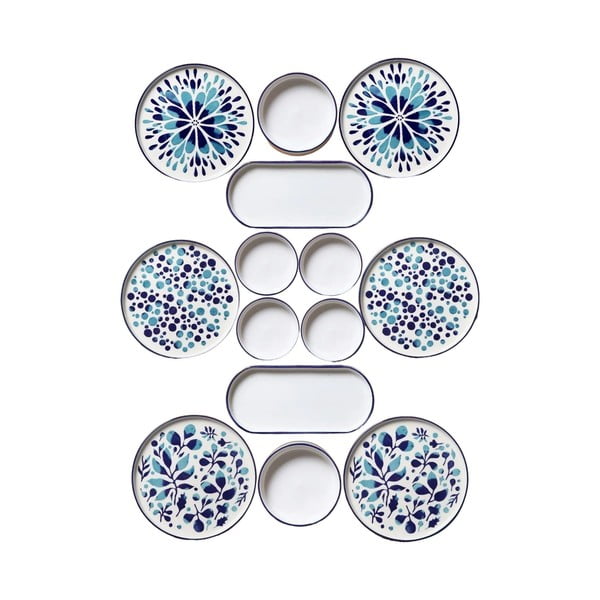 Keramikas pusdienu komplekts (14 gab.) – Hermia