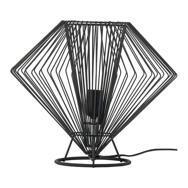 Melna galda lampa Vox Cesto, ⌀ 37 cm