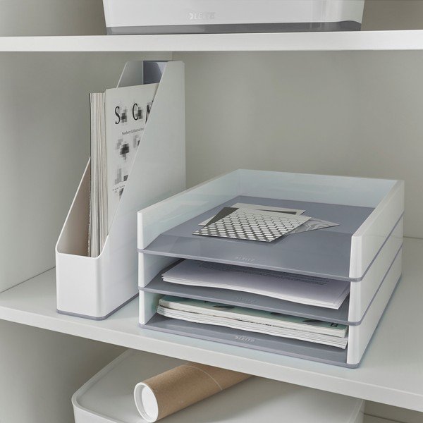 Balts/pelēks dokumentu organizators Leitz WOW-image-1