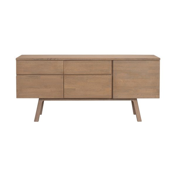 Dabīga toņa ozola masīvkoka kumode 170x77x42 cm Cleardale – Rowico-image-4