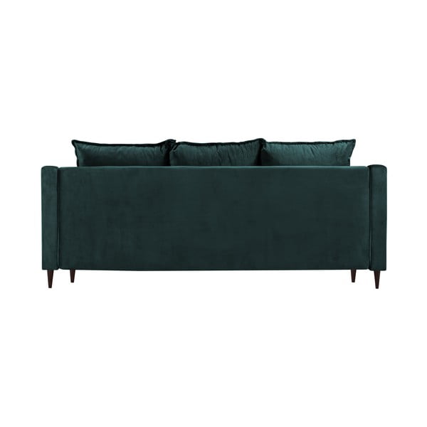 Zilganzaļš samta izvelkamais dīvāns ar veļas kasti Mazzini Sofas Freesia, 215 cm-image-3