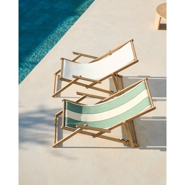 Zaļš masīvkoka dārza zvilnis Vilara – Kave Home-image-2