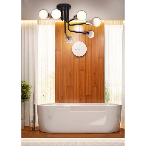 Melna/vara krāsas griestu lampa 27x27 cm Spill – Candellux Lighting-image-1