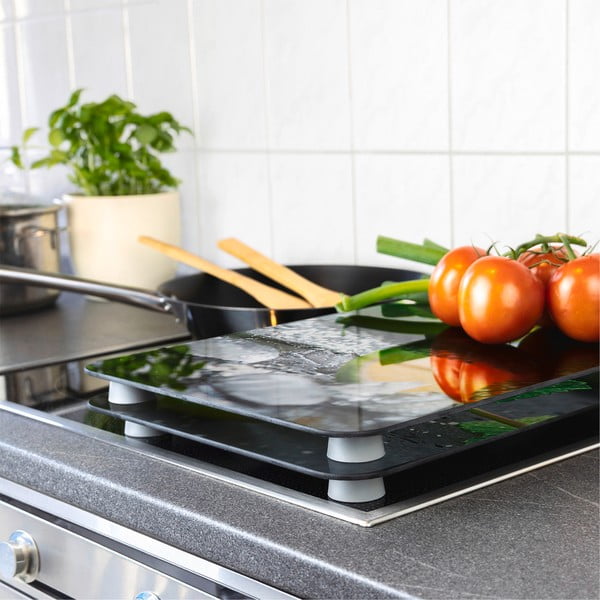 Stikla aizsargplāksnes plītij (2 gab.) Wenko Mojitos, 52 x 30 cm-image-1