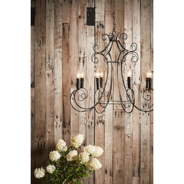 Pelēka piekaramā lampa 82x82 cm Brissac – Côté Table-image-2
