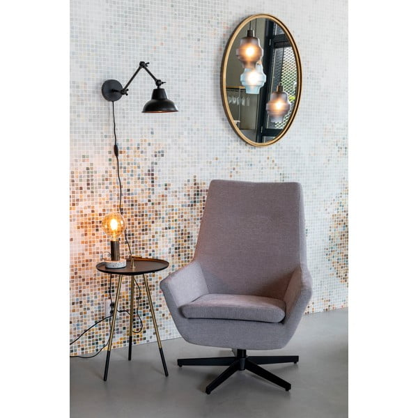 Melna sienas lampa Xavi – White Label-image-2