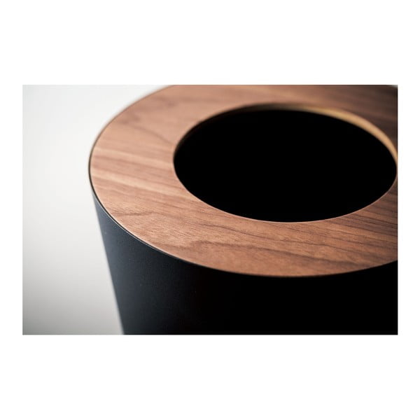 Melns atkritumu grozs YAMAZAKI Rin Round-image-2