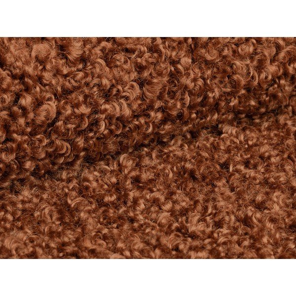 Ķieģeļu sarkans pufs no buklē auduma Dia – Micadoni -image-1