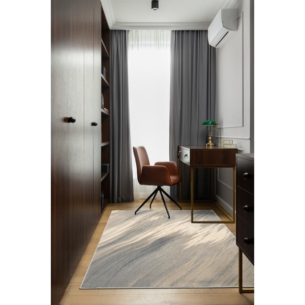 Krēmkrāsas vilnas paklājs 133x180 cm Haze – Agnella-image-1