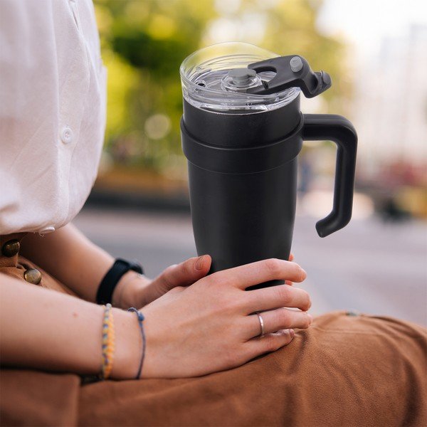 Melna termokrūze ar salmiņu 1,2 l Termo – Orion-image-1