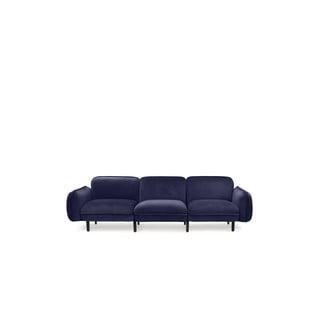 Tumši zils samta dīvāns EMKO Bean