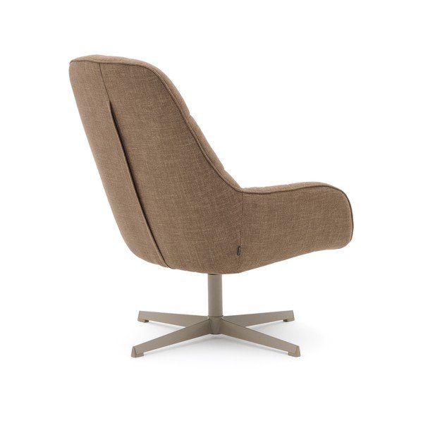 Brūns grozāms atpūtas krēsls Jaspe – Kave Home-image-4