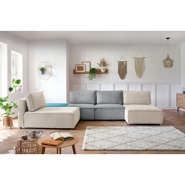 Velveta stūra dīvāns (ar maināmu stūri) Nihad modular – Bobochic Paris-image-1