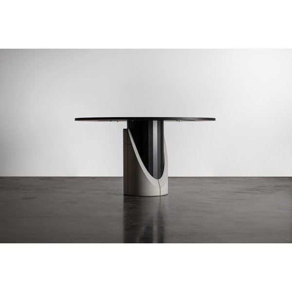 Apaļš ēdamgalds ar ozolkoka imitācijas virsmu 140x140 cm Sharp – Lyon Béton-image-4