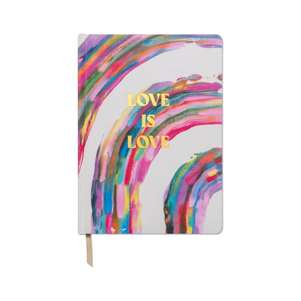 A4 izmēra dienasgrāmata 200 lappuses Love is Love – DesignWorks Ink