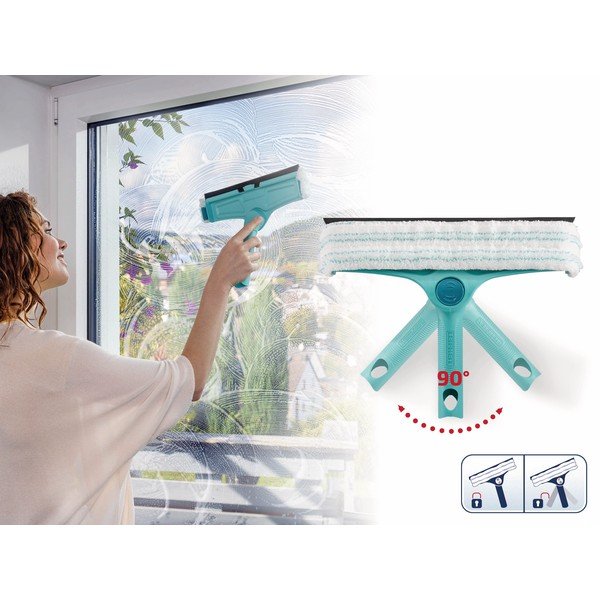 Zaļa logu tīrīšanas slotiņa 32 cm 3in1 – LEIFHEIT-image-1