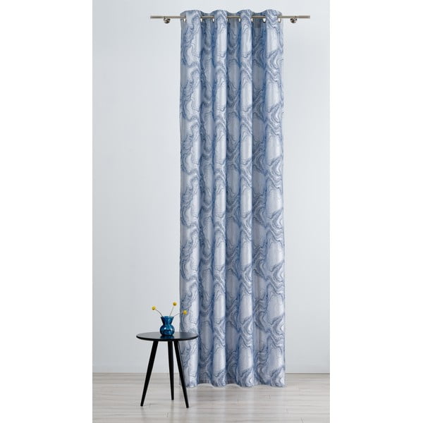 Zils/pelēks aizkars 140x260 cm Carra – Mendola Fabrics
