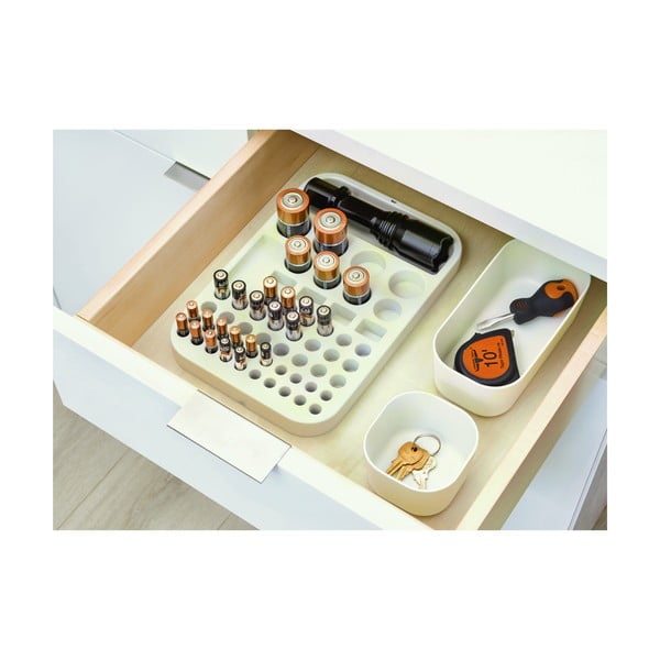 Balta uzglabāšanas kaste iDesign Eco Bin, 9,14 x 9,14 cm-image-4