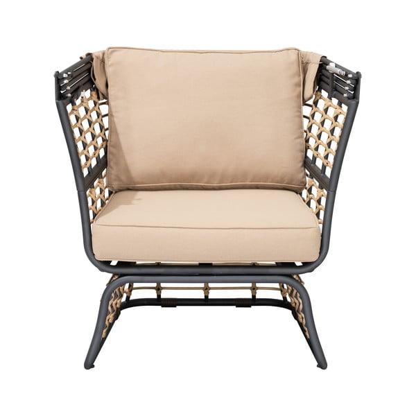 Bēšs metāla dārza atpūtas krēsls Paros – Garden Pleasure