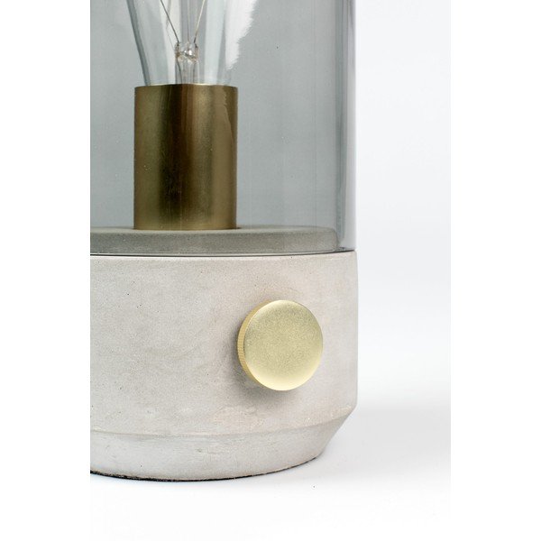 Pelēka galda lampa White Label Kato-image-3