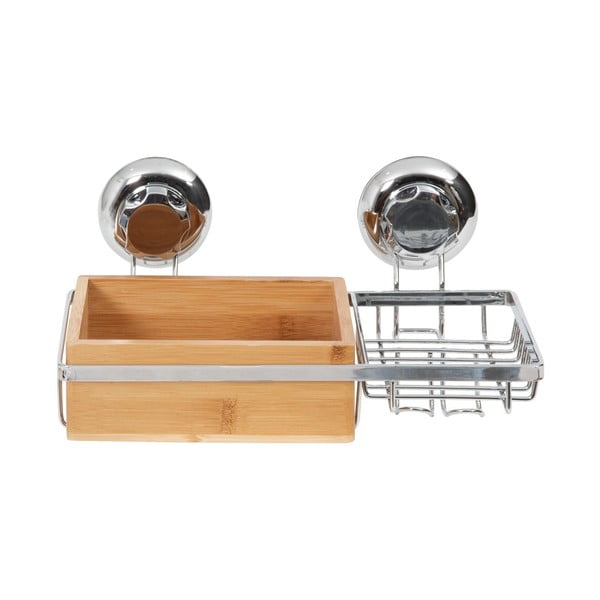 Bambusa sienas grozs ar ziepju trauku Compactor Spa-image-4