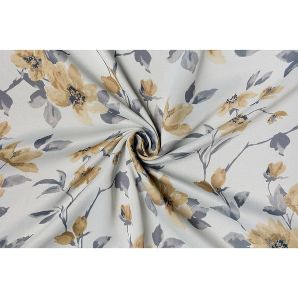 Dzeltens/krēmkrāsas aizkars 210x245 cm Cefalu – Mendola Fabrics-image-1