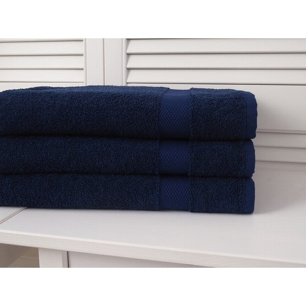 Tumši zils frotē dvielis 70x140 cm Adria – B.E.S.-image-1