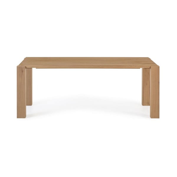 Ēdamgalds ar ozolkoka imitāciju 100x200 cm Deyanira – Kave Home-image-4