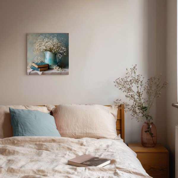 Drukāta glezna uz audekla 32x32 cm Gypsophila – Styler-image-2