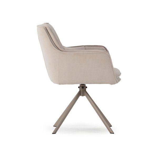 Bēši polsterēti ēdamistabas krēsli (2 gab.) Keiko – Marckeric-image-3