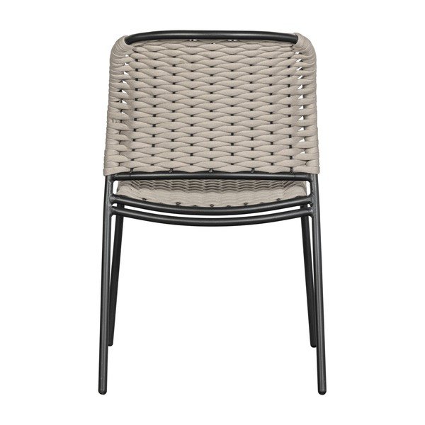 Melni/bēši metāla dārza krēsli (2 gab.) Taku – Exotan-image-4