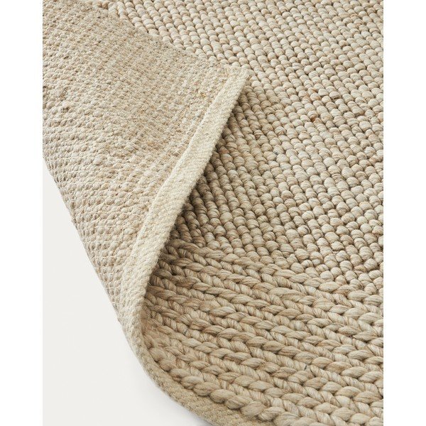 Krēmkrāsas vilnas paklājs 160x230 cm Minji – Kave Home-image-3