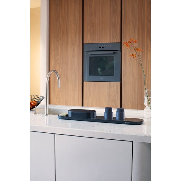 Pelēks plastmasas mazgāšanas līdzekļu turētājs SinkStyle – Brabantia-image-1