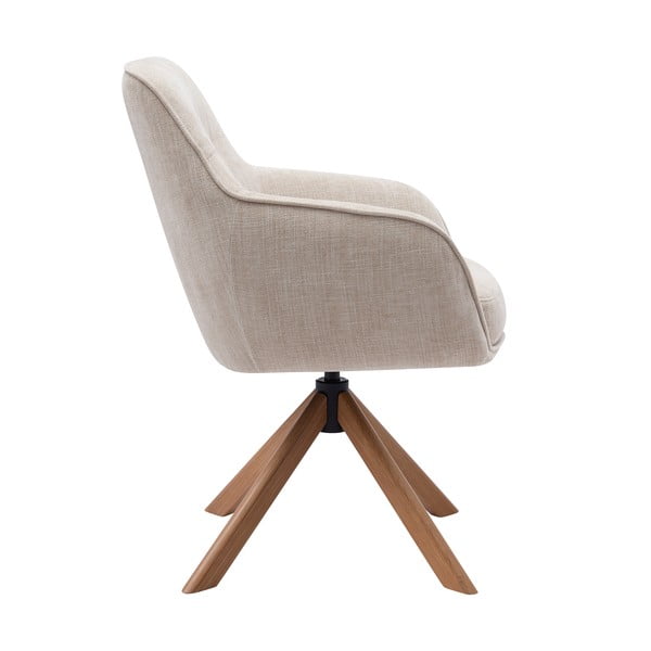 Krēmkrāsas polsterēti ēdamistabas krēsli (2 gab.) Avola – Unique Furniture-image-1