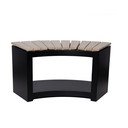 Melns dārza sols Curved - Esschert Design