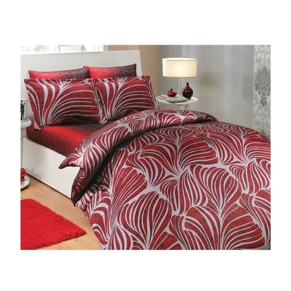 Divvietīga gultasveļa Bristol Red, 200x220 cm
