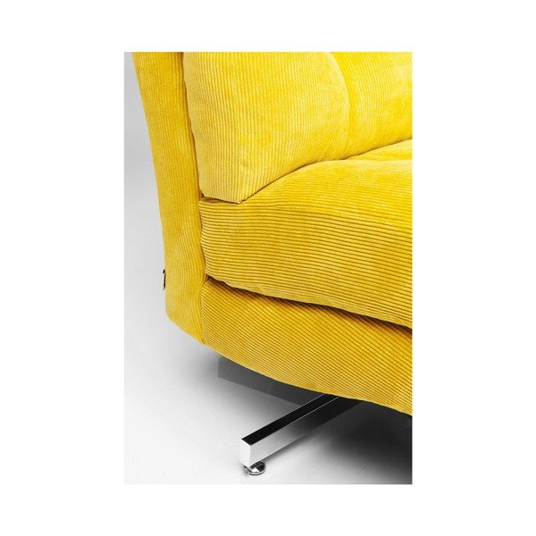 Dzeltens krēsls uz riteņiem Kare Design Cinema-image-1