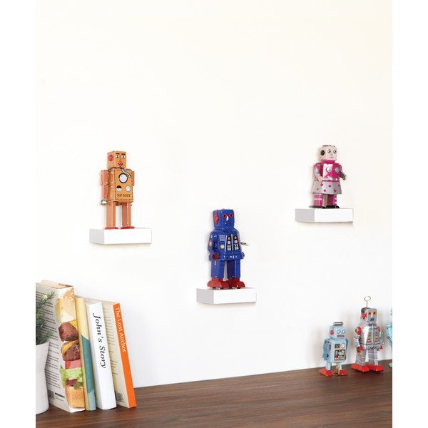 Balti sienas plaukti (3 gab.) 11 cm Showcase – Umbra-image-1