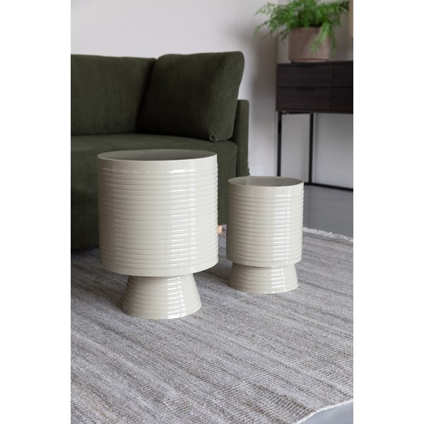 Metāla apaļš sānu galdiņš ø 35 cm Sven – White Label-image-1