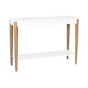 Balts konsoles galds Ragaba Ashme, platums 105 cm